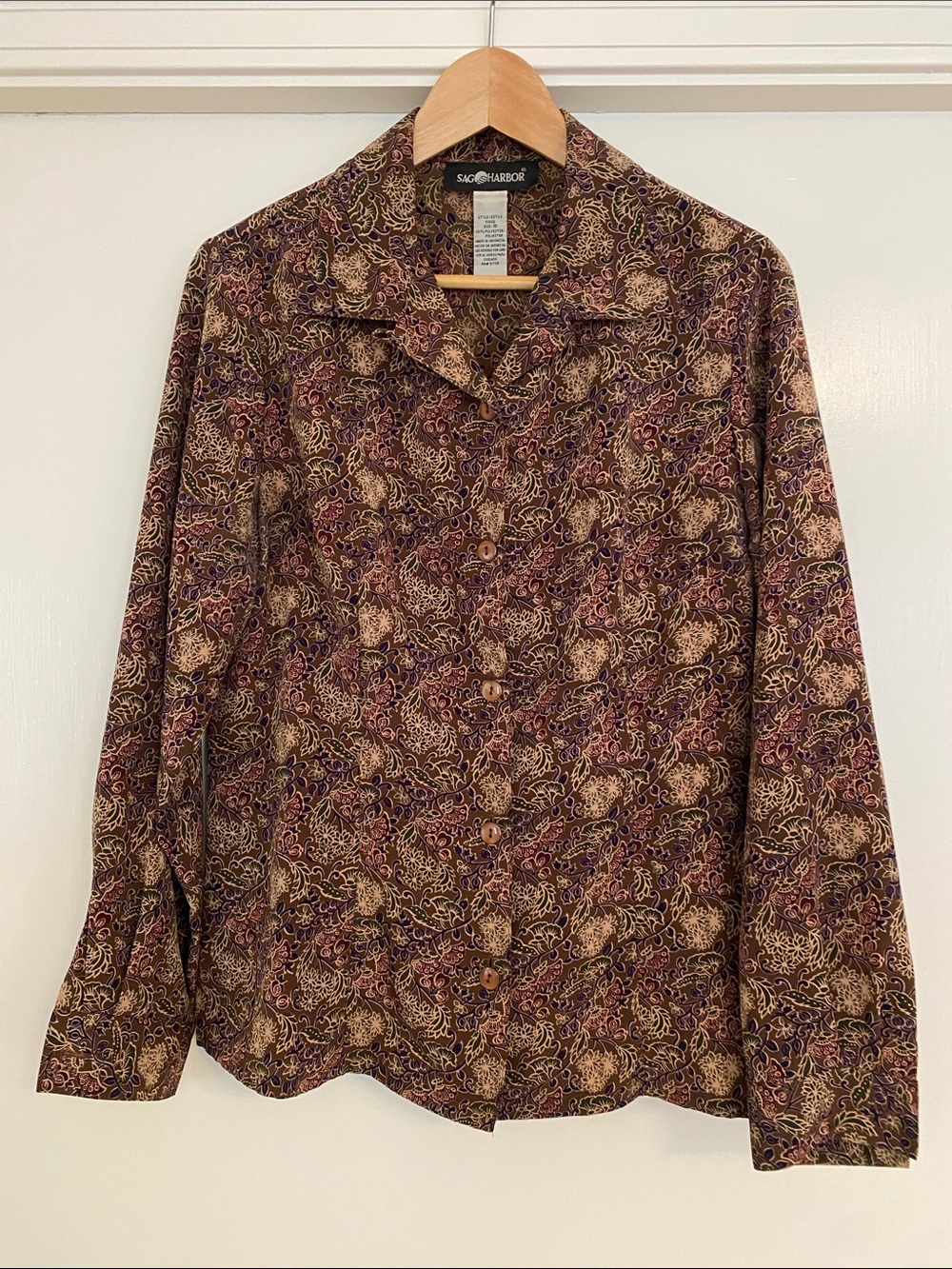Sag Harbor Paisley Button-Down Shirt